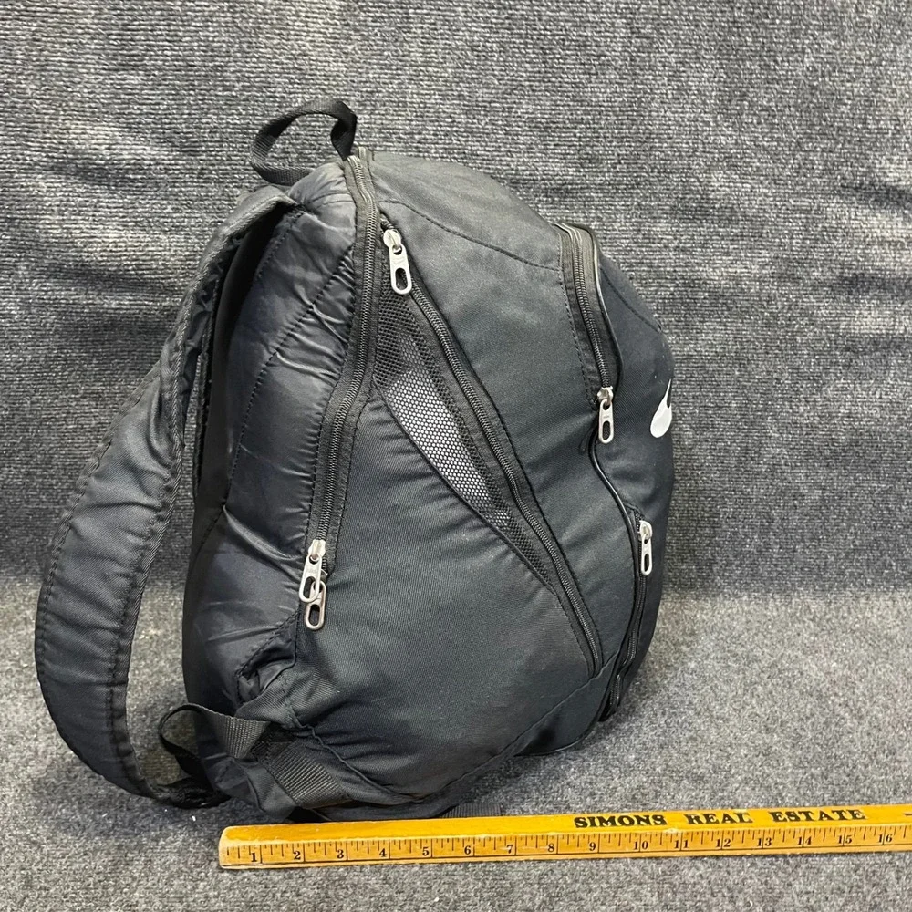 Nike Club Team Nutmeg / Swoosh Soccer & Sports Backpack Black Equipment Bag